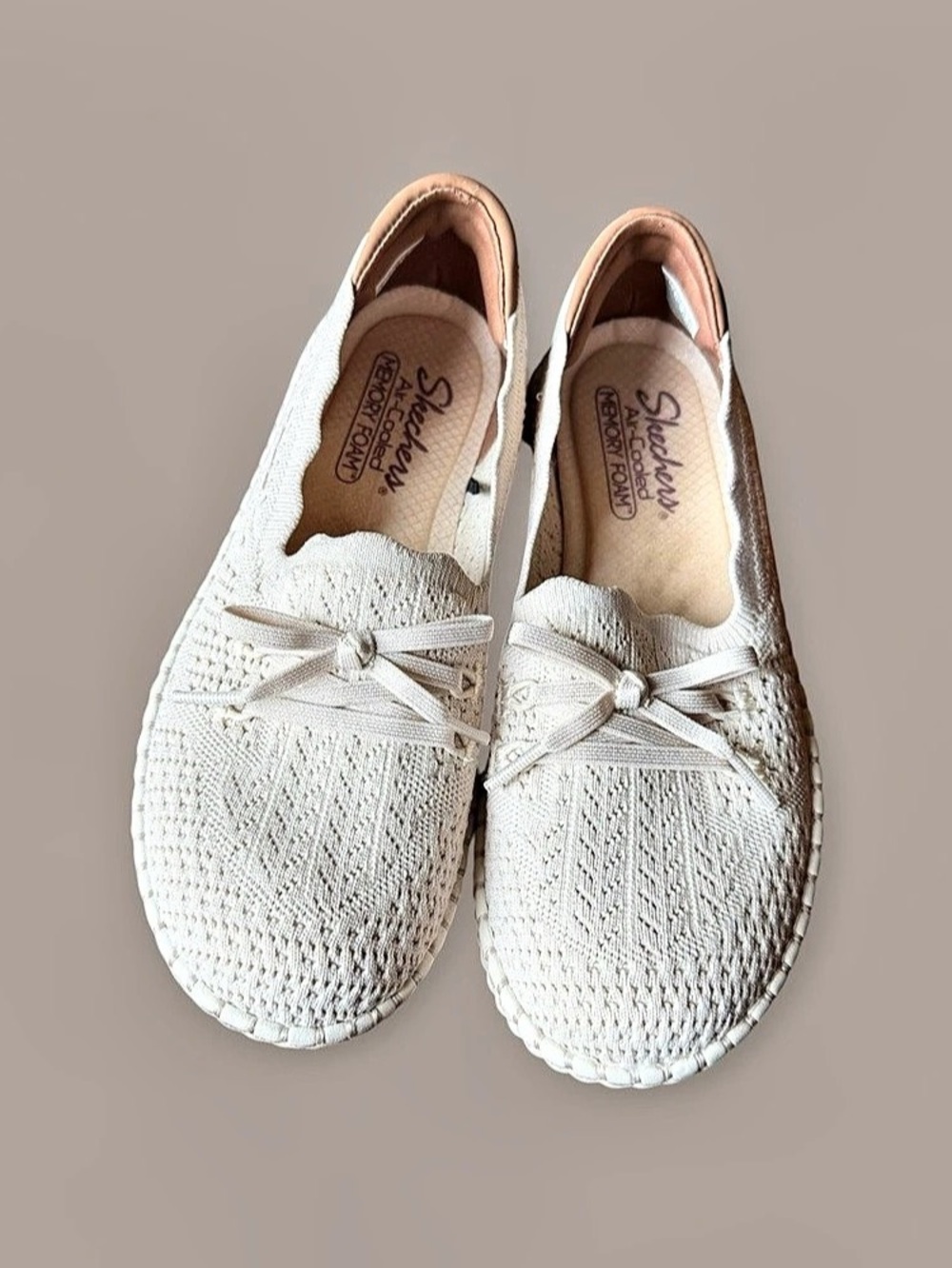 Skechers Wilshire Blvd Crochet SailUpper Sneakers Cream US 8
